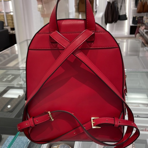 Michael Kors Jaycee Medium Pebbled Leather Backpack
Bright Red NWT - Picture 6 of 16